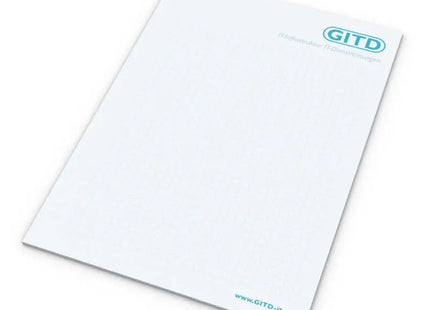 Notizblock A5, ohne Löcher, personalisierbar mit 4C-Druck TK Gruppe® Grosshandel 