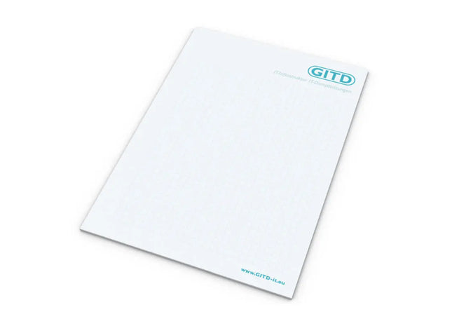 Notizblock A5, ohne Löcher, personalisierbar mit 4C-Druck TK Gruppe® Grosshandel 