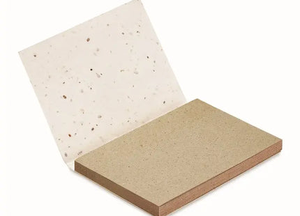 Notizblock GROW ME mit Blumensamen - Pflanzbar & Weiß TK Gruppe® Grosshandel 