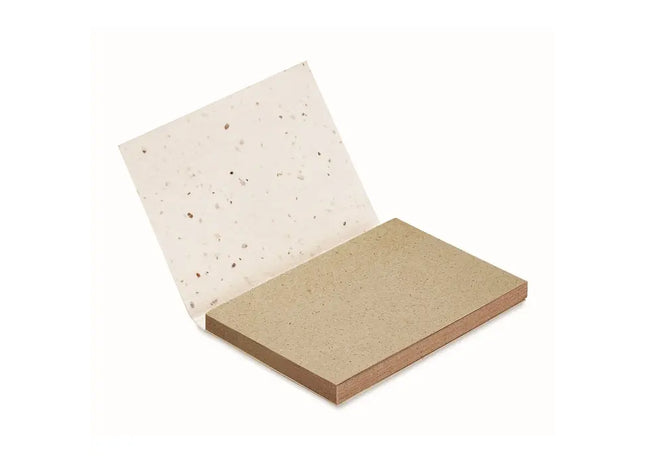 Notizblock GROW ME mit Blumensamen - Pflanzbar & Weiß TK Gruppe® Grosshandel 