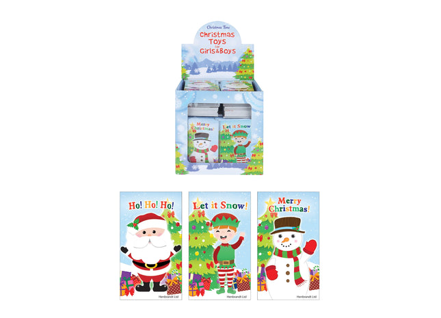 Notizbuch Weihnachten, 9,3 x 5,5 cm, 3Er-Set, Festliches Design TK Gruppe® Grosshandel 