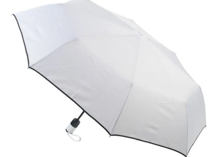 Nubila Regenschirm, Schlichtes Weiß, Elegant & Windbeständig TK Gruppe® Grosshandel 