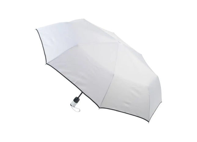 Nubila Regenschirm, Schlichtes Weiß, Elegant & Windbeständig TK Gruppe® Grosshandel 