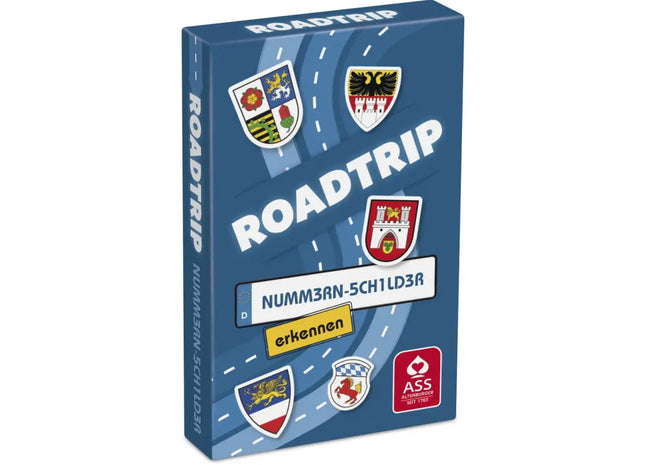 Nummern-Schilder Erkennungsspiel in Faltschachtel - Lerne Kennzeichen spielend TK Gruppe® Grosshandel 