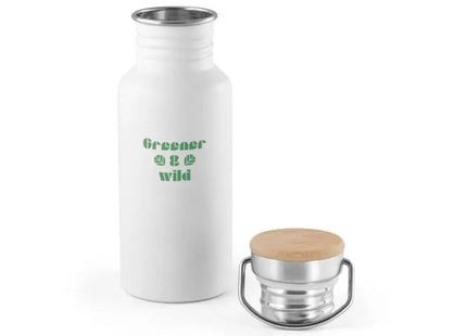 OASIS Edelstahl-Wasserflasche 540 ml in Reinweiß - Stilvoll & Praktisch TK Gruppe® Grosshandel 