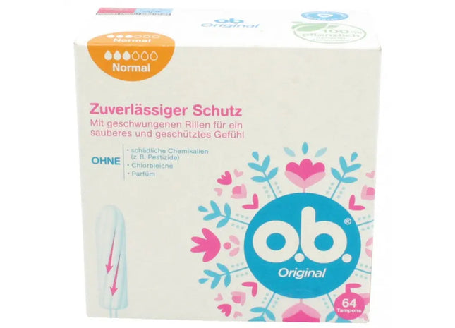 OB Normal Tampons 64 Stück - Zuverlässiger Schutz mit Komfort TK Gruppe® Grosshandel 