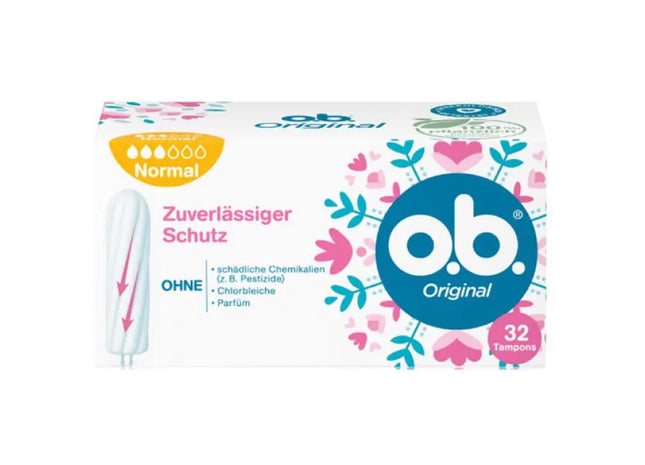 OB Normal Tampons, 32er Pack - Zuverlässiger Schutz für normale Tage TK Gruppe® Grosshandel 
