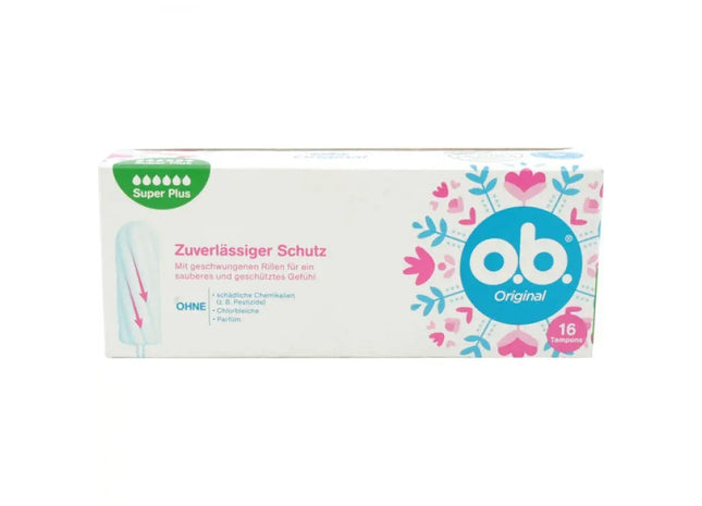 OB Super Plus Tampons, 16 Stück: Zuverlässiger Schutz bei starker Regelblutung TK Gruppe® Grosshandel 