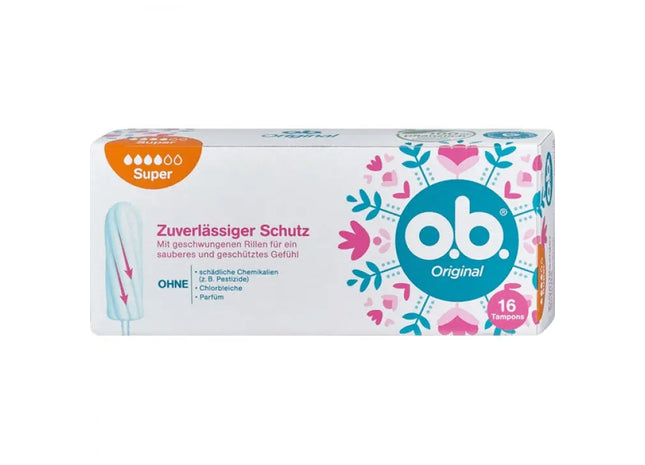 OB Super Tampons, 16er Pack - Starke Saugfähigkeit für starke Tage TK Gruppe® Grosshandel 