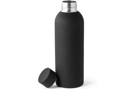 ODIN Edelstahl-Wasserflasche 550 ml - Tiefschwarz, Leicht & Robust TK Gruppe® Grosshandel 