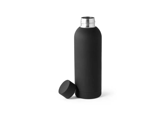 ODIN Edelstahl-Wasserflasche 550 ml - Tiefschwarz, Leicht & Robust TK Gruppe® Grosshandel 