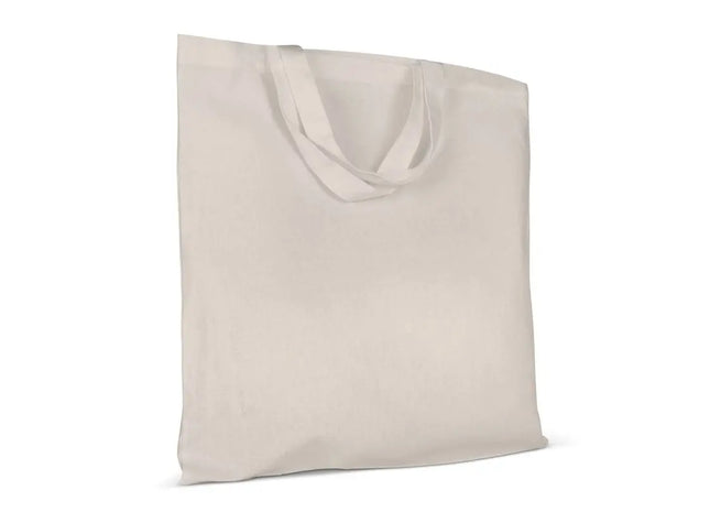 OEKO-TEX Ecru Einkaufstasche mit Kurzen Henkeln, Nachhaltig & Stilvoll TK Gruppe® Grosshandel 