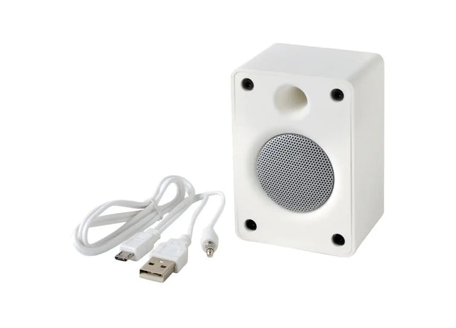 OLD SCHOOL Kabelloser Lautsprecher Weiß - Retro-Design mit Modernem Sound TK Gruppe® Grosshandel 