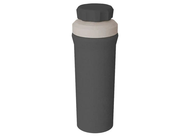 OLLI Eco Trinkflasche, Aschgrau, 500 ml, Praktisch & Umweltschonend TK Gruppe® Grosshandel 