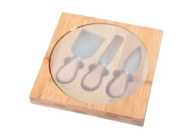 ORBITY Käse-Messerset mit Braunen Griffen - Präzision & Stil TK Gruppe® Grosshandel 