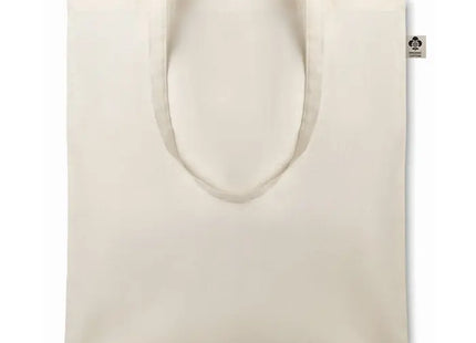 ORGANIC COTTONEL Leichte Shopping Tasche, 105g, Beige, Öko & Trendy TK Gruppe® Grosshandel 