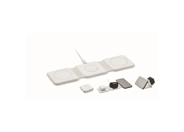 ORIO 3fach Multiladestation, Kabellos, Elegant Weiß TK Gruppe® Grosshandel 