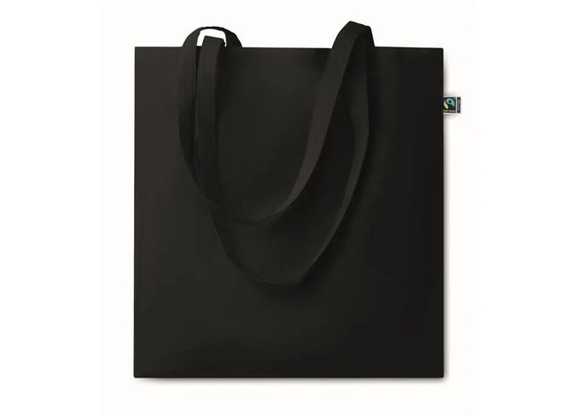 OSOLE COLOUR Schwarze Fairtrade Einkaufstasche 140g, Stilvoll & Nachhaltig TK Gruppe® Grosshandel 