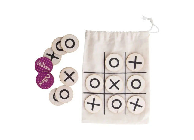 OXO Creative Natur-Tic-Tac-Toe, Öko-Freundliches Strategiespiel TK Gruppe® Grosshandel 