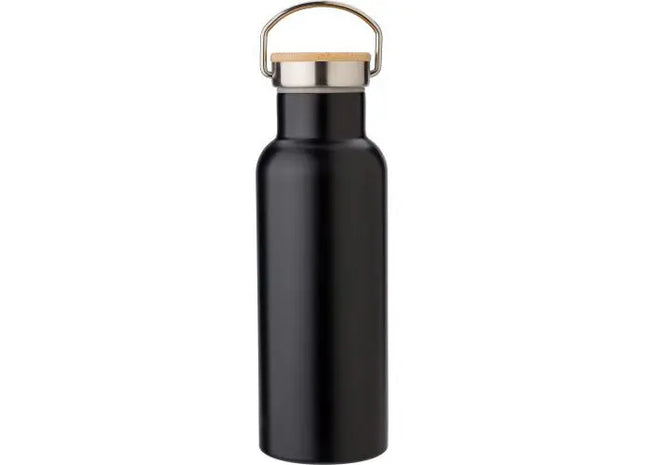 Odette Doppelwandige Edelstahl-Trinkflasche - Schwarz, 500 ml TK Gruppe® Grosshandel 