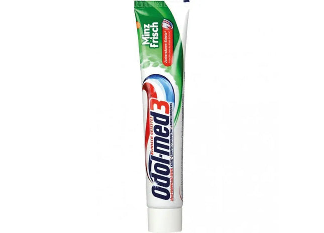 Odol Med3 Toothpaste 75ml - Mint Fresh Flavor, Long-Lasting Freshness, 100 Characters TK Gruppe® Grosshandel 