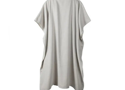 VINGA Tolo Hamam Frottee Strandponcho - Grau/Off-White: Weich, Saugfähig, Stilvoll TK Gruppe® Grosshandel 