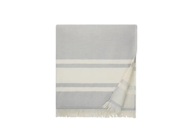 VINGA Tolo Hamam-Frottierhandtuch - Grau/Off-White: Weich, Saugfähig, Stilvoll TK Gruppe® Grosshandel 