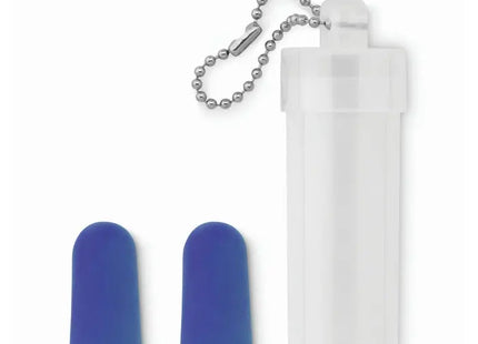 Ohrstöpsel-Set BUDS TO GO – Blau, Lärmschutz für unterwegs, wiederverwendbar TK Gruppe® Grosshandel 