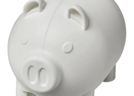 Oink kleines Sparschwein aus recyceltem Kunststoff - weiß, Nachhaltige Spardose TK Gruppe® Grosshandel 