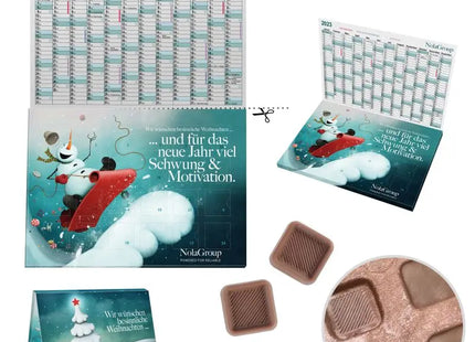 Öko-A5-Cover Adventskalender von reinpapier mit Personalisierung TK Gruppe® Grosshandel 