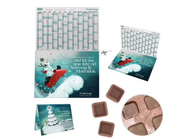 Öko-A5-Cover Adventskalender von reinpapier mit Personalisierung TK Gruppe® Grosshandel 