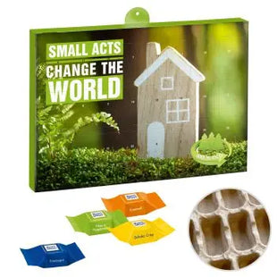 Öko-Adventskalender Deluxe mit Ritter Sport Schokowürfeln – Personalisiert TK Gruppe® Grosshandel 