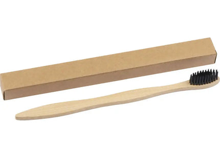 Öko-Freundliche Zahnbürste mit Bambusgriff in Beige – Nachhaltig & Effektiv TK Gruppe® Grosshandel 
