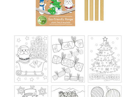 Öko-Freundliches A6 Weihnachtsfarbenset 14x10cm - Umweltbewusstes Malset TK Gruppe® Grosshandel 