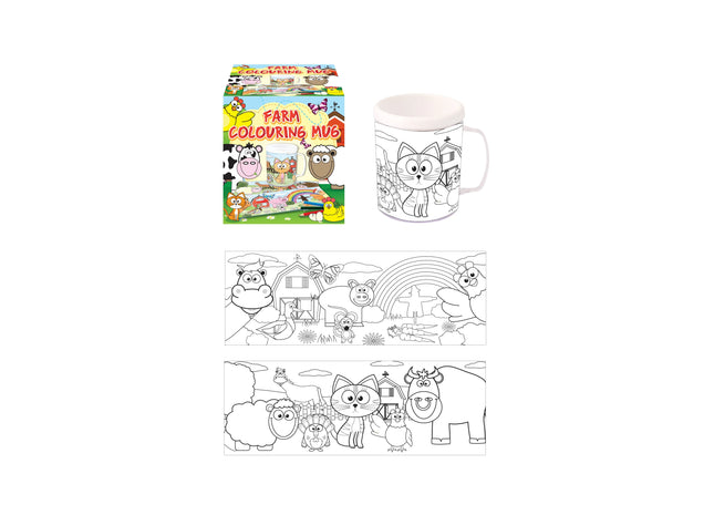 Öko-Freundliches Bauernhof-Malset Für Kinder Mit 2 Verschiedenen Designs TK Gruppe® Grosshandel 