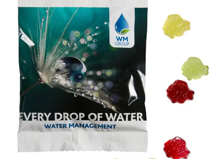 Öko-Fruchtgummi 20g: Nachhaltig & Personalisierbar, im kompostierbaren Beutel TK Gruppe® Grosshandel 