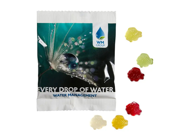 Öko-Fruchtgummi 20g: Nachhaltig & Personalisierbar, im kompostierbaren Beutel TK Gruppe® Grosshandel 