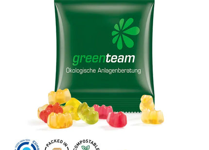 Öko-Fruchtgummi in Minitüte, 15g - Kompostierbare Verpackung, süßer Genuss TK Gruppe® Grosshandel 