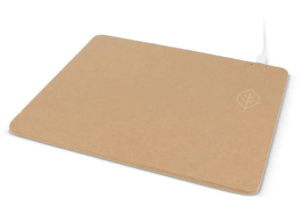 Öko-Mousepad mit Wireless Charger aus Recyclingpapier in Naturfarbe – Nachhaltig & Praktisch TK Gruppe® Grosshandel 