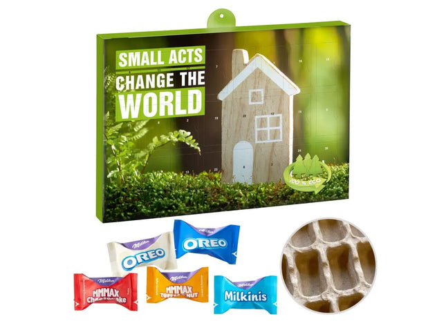 Öko-Premium-Adventskalender mit MilkaFavourites, personalisierbar TK Gruppe® Grosshandel 