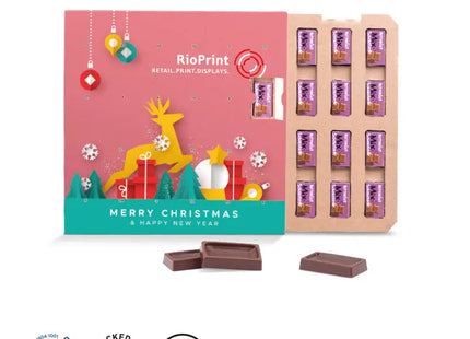 Öko-Täfelchen Adventskalender mit Papierblister - Umweltbewusst genießen TK Gruppe® Grosshandel 