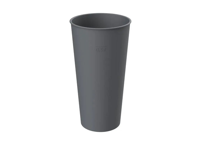 Öko-Trinkbecher Colour 500 ml - Elegantes Schiefergrau TK Gruppe® Grosshandel 