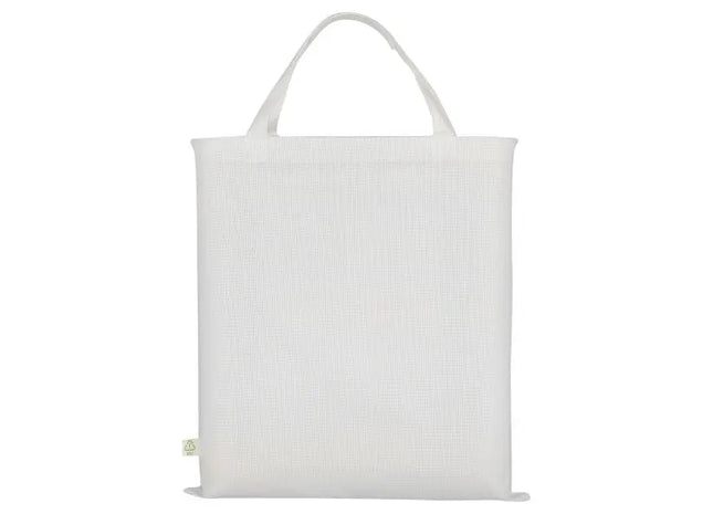 Öko-freundliche Weiße Recycling-Tasche mit Zwei Kurzen Henkeln - Stilvoll & Praktisch TK Gruppe® Grosshandel 