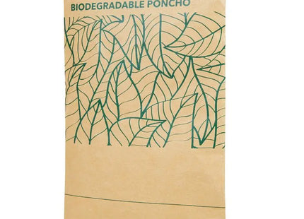 Öko-freundlicher, biologisch abbaubarer Regenponcho in Naturfarbe - Umweltbewusst TK Gruppe® Grosshandel 