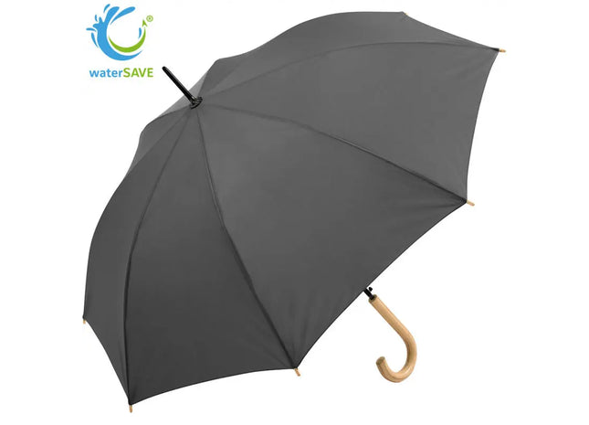 ÖkoBrella Regenschirm mit waterSAVE Beschichtung, Nachhaltig, Grau TK Gruppe® Grosshandel 