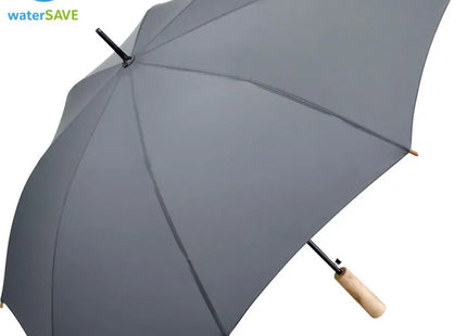ÖkoBrella Stockschirm mit waterSAVE Technologie, Umweltfreundlich, Grau TK Gruppe® Grosshandel 