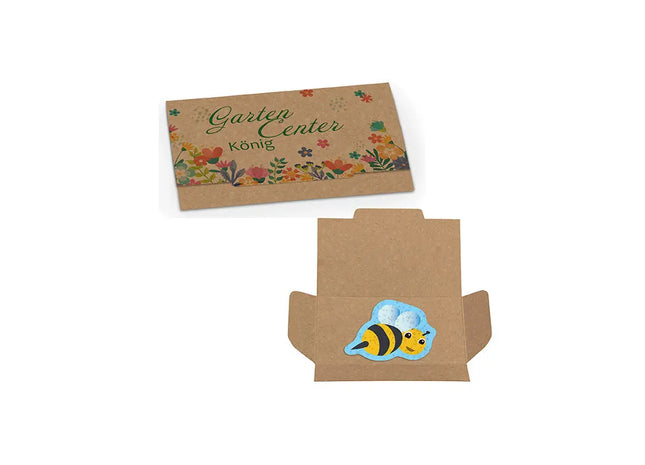 Ökofreundliches Saatgutpapier mit lustigen Tiermotiven – Umweltfreundliche Bienen & Hummeln TK Gruppe® Grosshandel 
