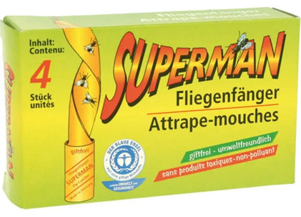 Ökologische Fliegenfänger, 4er-Pack, ohne giftige Bestandteile TK Gruppe® Grosshandel 