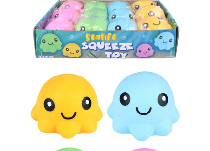 Oktopus-Toys Zum Quetschen, 4 Verschiedene Farben - Stressabbau und Sensorisches Spielzeug TK Gruppe® Grosshandel 