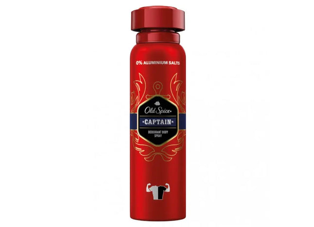 Old Spice Captain 150ml Deodorant Body Spray - Invigorating Scent & Effective Odor Control TK Gruppe® Grosshandel 
